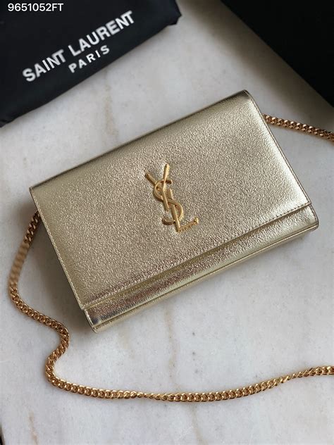 ysl rose gold clutch bag|YSL clutch purse with chain.